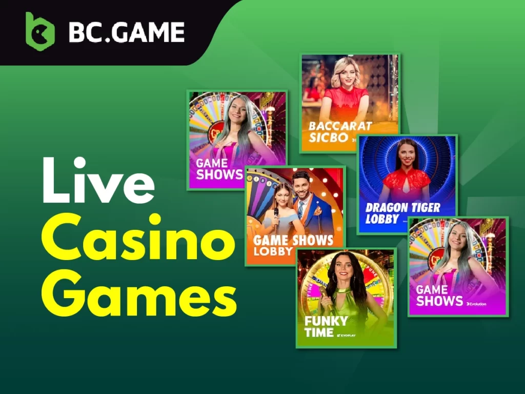 Live casino games at BC Game