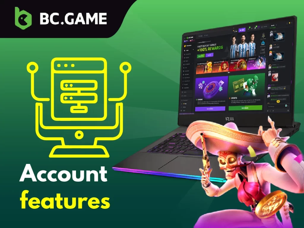 BC Game account features