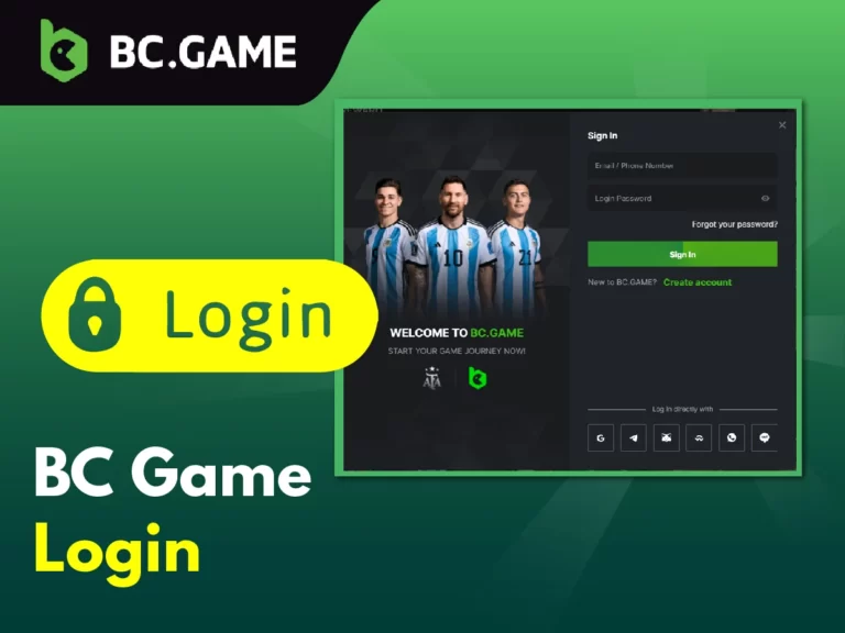 Login to your BC Game personal account